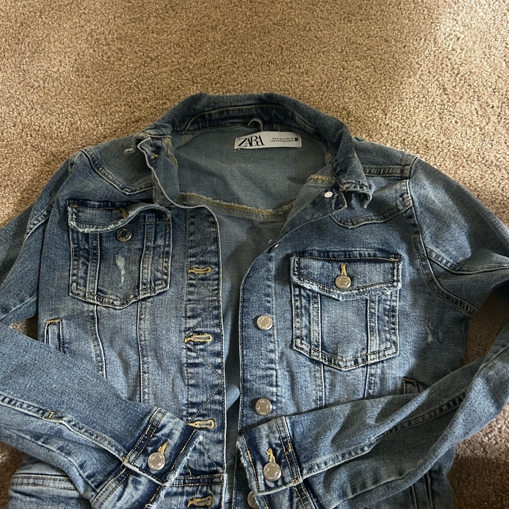 Zara Blue Denim Jacket
